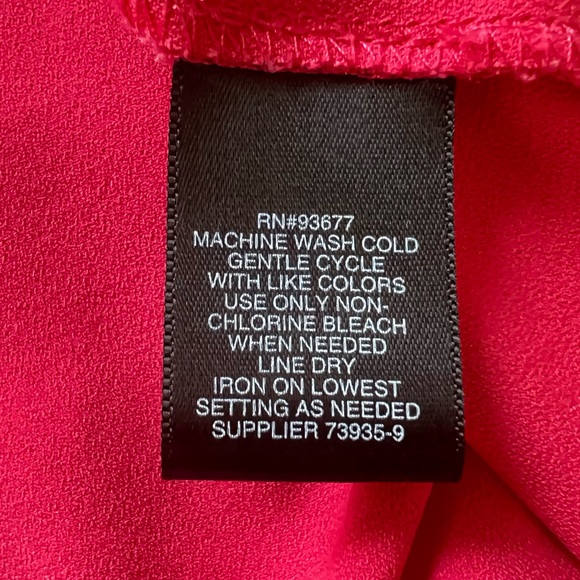 Liz Claiborne Coral Knee Length 3/4 Sleeve Belted Stretch Shirt Dress Women’s 6 - Picture 11 of 11